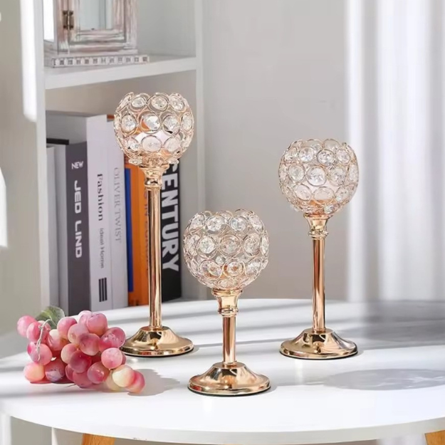 FLO - Romantic Crystal Candle Holder